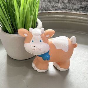 Vintage Shelcore Toys Chunky Farm 1990s Replacement Chunky Cow Hard Plastic‎